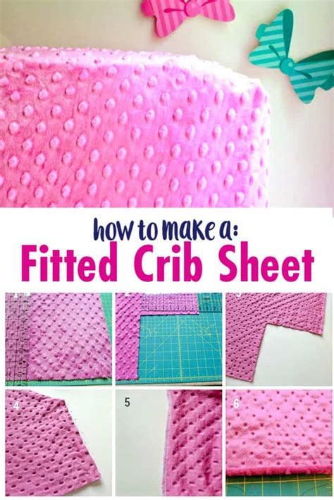 How to Make a Fitted Crib Sheet Tutorial - Soft Minky Crib Sheet Tutorial