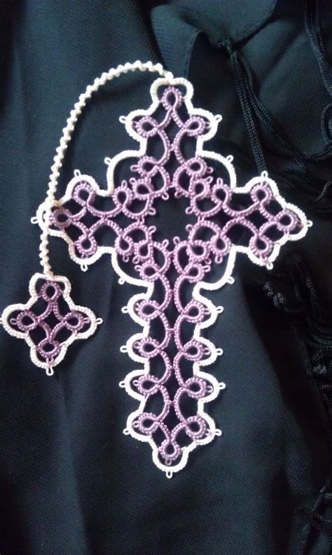 156 best Tatting: Crosses images on Pinterest | Crosses, Book markers and Bookmarks