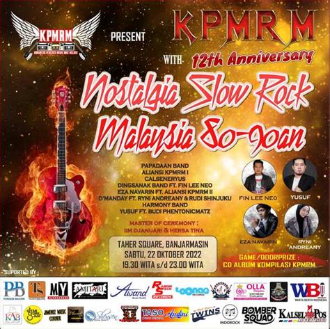 KPMRM ajak Pecinta Musik Banua Bernostalgia Lagu Slow Rock Malaysia 80 90 di Taher Square, Catat ...