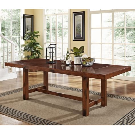 Dark Oak 68 Inch Wood Dining Table at Futonland