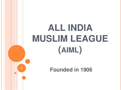 (PPT) All India Muslim League (1857-1930) | Rozina Bibi - Academia.edu