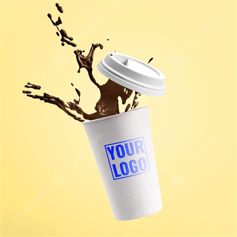 Cup Of Coffee Splash Mockup Template Download on Pngtree