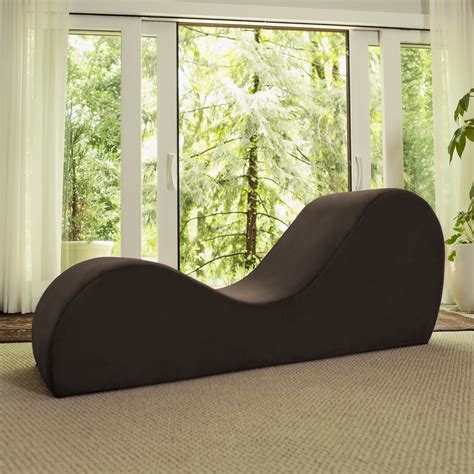 Avana Yoga Chaise Indoor Lounge Chair, Microvelvet Brown - Walmart.com