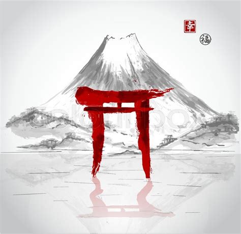 Torii Gate Drawing at PaintingValley.com | Explore collection of Torii ...