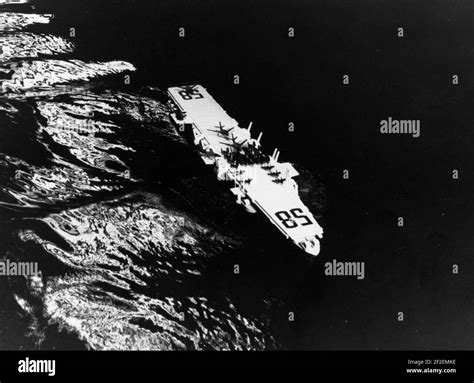 Preliminary design model of USS United States (CVA-58) undergoing ...