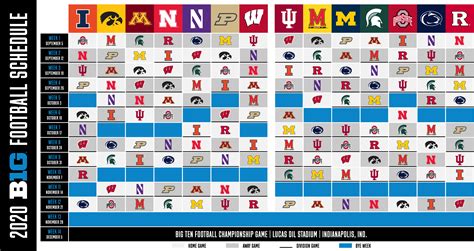 Big Ten Football Schedule 2022