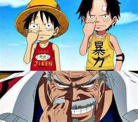 Luffy, Ace et Garp | One piece comic, One piece figure, Fond d'ecran dessin