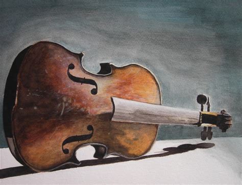 Old Violin - Watercolor by Brandon-Schaefer on DeviantArt