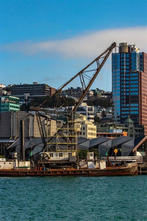 View Across Wellington Waterfront To City Stock Image - Image of reflective, buildings: 150048565