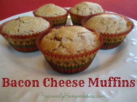 Bacon Cheese Muffins | Heavenly Homemakers