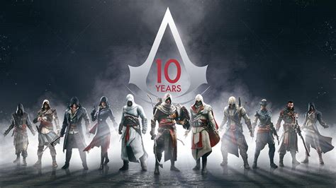 Assassin's Creed characters wallpaper, Assassin's Creed, Assassin's Creed 10 years, Ubisoft HD ...