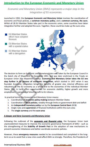 European Economic and Monetary Union (EU)