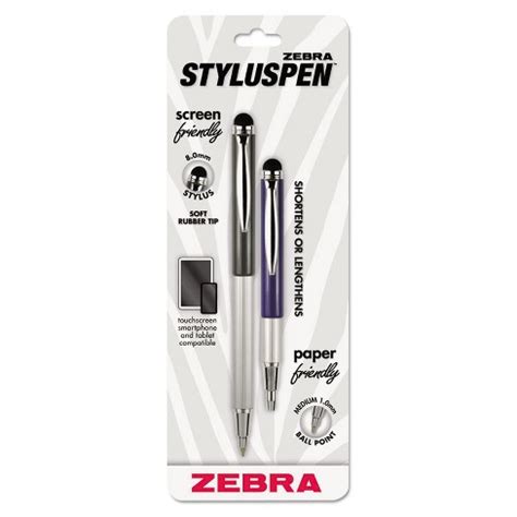 Zebra Pen Corp. Styluspen Telescopic Ballpoint Pen/stylus Black Ink ...