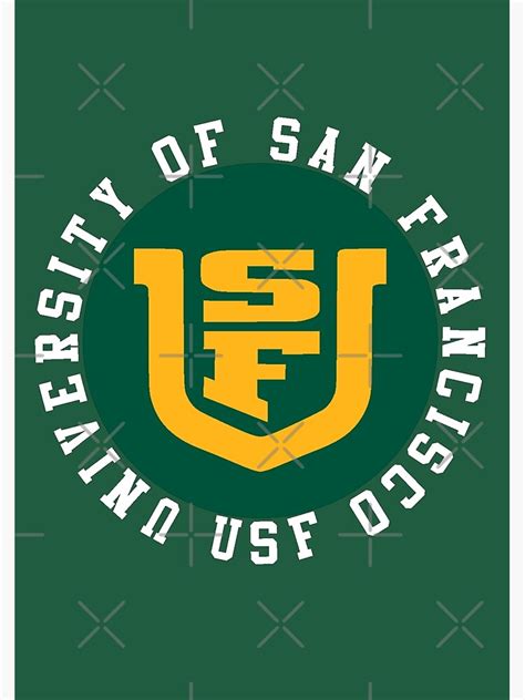 "University of San Francisco USF logo" Poster for Sale by MyUniversity ...