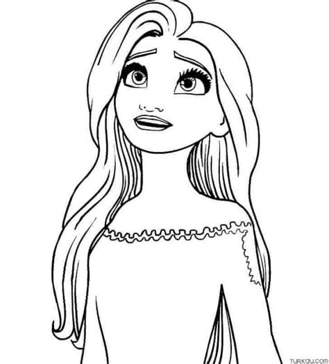 Anna Elsa Coloring Page For Girls » Turkau