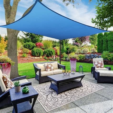 400D Sun Shade Sail Outdoor Garden Waterproof Canopy Patio Cover 99% UV ...