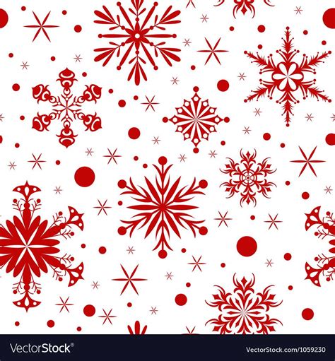 red and white snowflakes are shown on the screen, as well as dots