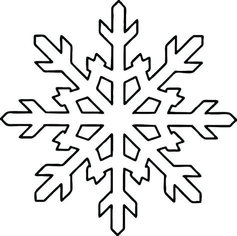 Easy Paper Snowflake Template Printable