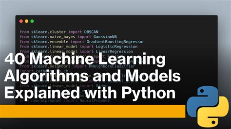 40 Machine Learning Algorithms with Python | by Aman Kharwal | Coders ...