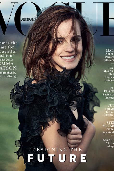 Emma Watson Vogue Australia cover shoot by Peter Lindbergh for March ...