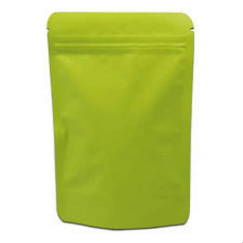 Plain Green Stand Up Pouch, Zipper / Slider at Rs 0.8/piece in Hamirpur ...