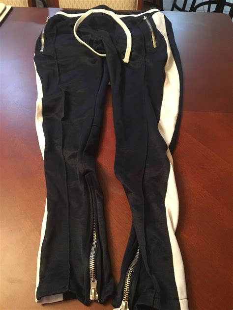 MNML Track Pants Navy Medium | Grailed