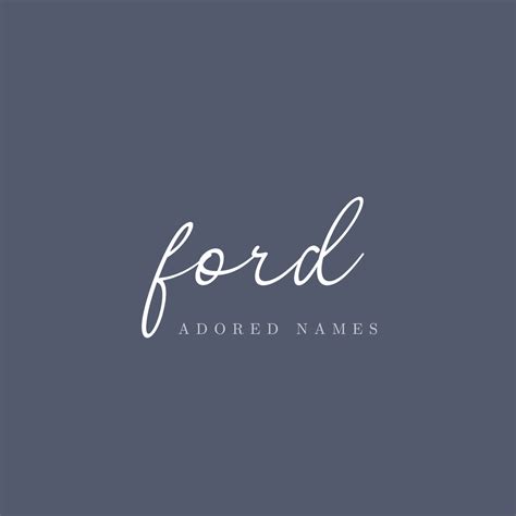 Ford Name Meaning — Adored Names