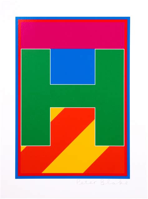 Peter Blake, Dazzle Letter H, 2017 | CCA Galleries Limited