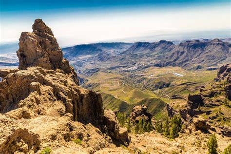 Caldera of Tejeda - Gran Canaria, Spain Stock Photo - Image of blue, ocean: 70895722