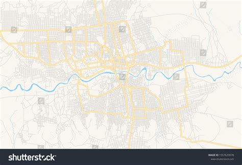 Printable Street Map Hargeysa Somalia Map : image vectorielle de stock ...