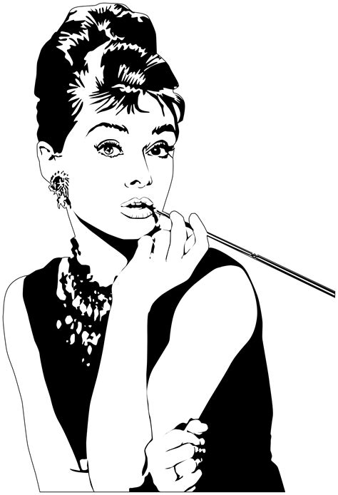 Clipart - Audrey Hepburn