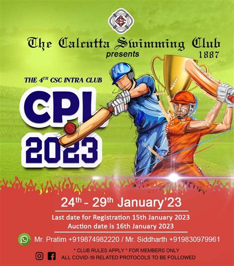 Cricket Premier League 2023 – Calcutta Swimming Club