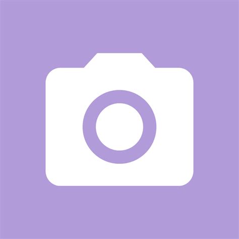 Purple Camera Icon for Your Creative Home Screen