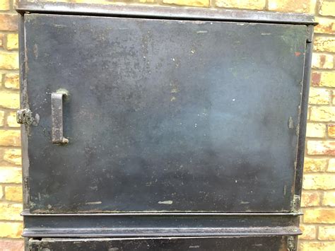 French Metal Industrial Lockers/Vintage Industrial Metal Storage at 1stDibs