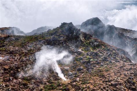 Active Volcano in Guadeloupe Stock Photo - Image of tourism, park ...