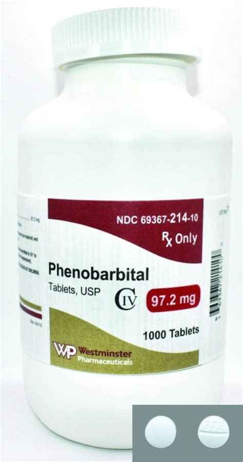 Phenobarbital Tablets, USP — Westminster Pharmaceuticals