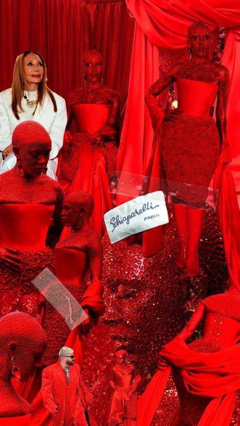 Doja Cat x Schiaparelli PFW Red Aesthetic