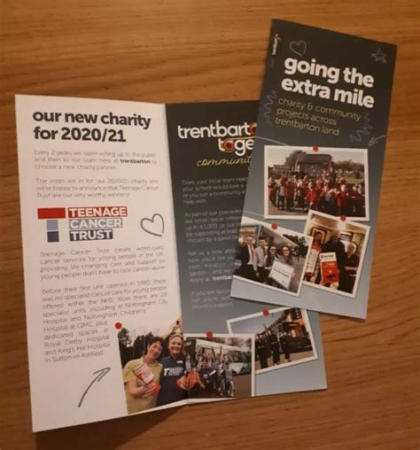 TRENT BARTON: GOING the extra mile charity and community engagement leaflet 2020 £1.10 - PicClick UK