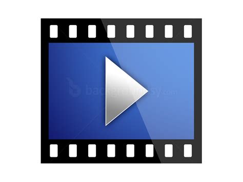 Film frame play icon (PSD) - Backgroundsy