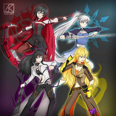 Team RWBY v2 by https://www.deviantart.com/arukofanart on @DeviantArt ...