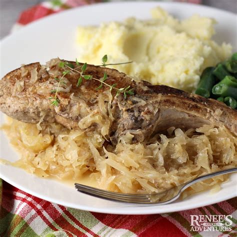 Oven Braised Country-Style Pork Ribs with Sauerkraut | Renee's Kitchen ...