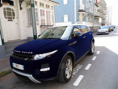 Overkill: Dark Blue Velvet Range Rover Evoque in France - GTspirit