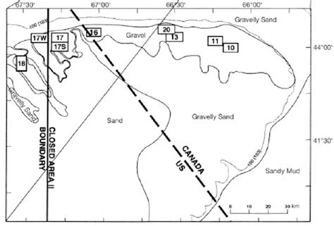 Benthic locations sampled from 1994-2000. | Download Scientific Diagram