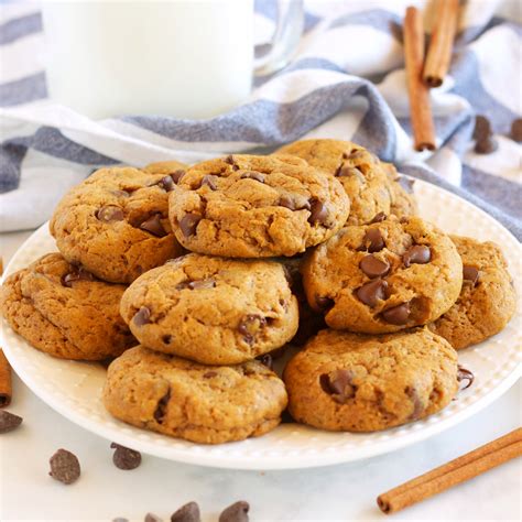 Pumpkin Spice Chocolate Chip Cookies - The Busy Baker