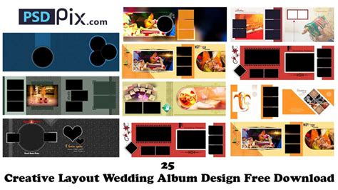 25 Creative Layout Wedding Album Design Free Download - PSDPIX.COM