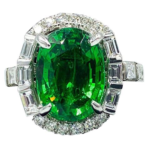 5.34 Carat Tsavorite Green Garnet Ring or Pendant at 1stDibs | tsavorite garnet ring, green ...