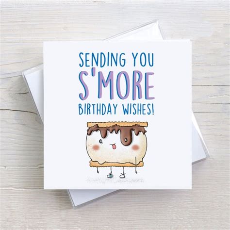 Smore Birthday Card Happy Birthday Card Kids Birthday Card | Etsy