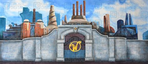 Willy Wonka Chocolate Factory Projected Backdrops - Grosh Digital