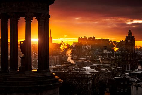 Edinburgh Sunset, Scotland - Professor Hines - ZEISS Ambassador, Adobe & Sony Partner