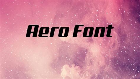 Aero Font Free Download